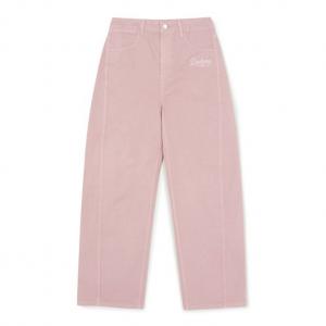 MLB Джинсы Women's Los Angeles Dodgers/Light Pink Moderate Wide Leg