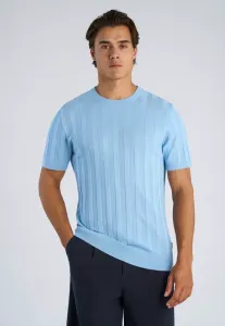 Футболка с круглым вырезом и принтом Lindbergh, Lt Blue