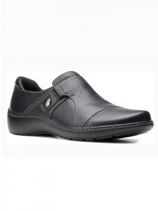 Clarks Черные кожаные лоферы