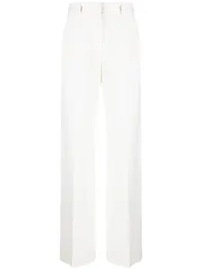 Прямые брюки с завышенной талией DOLCE & GABBANA, белый