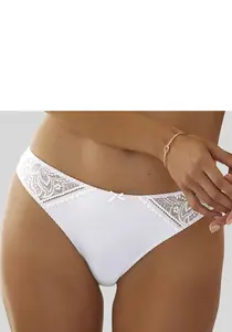 Стринги LASCANA "Лучиана" из нежного кружева, кремовый