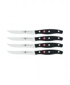 Набор из 4 ножей для стейка TWIN Signature Zwilling, черный