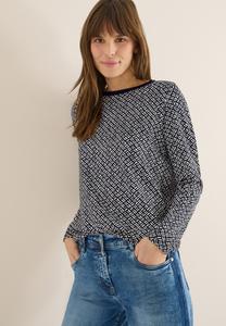 Топ Cecil GEMUSTERTES, Grau/Grey