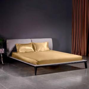 THXSILK Комплект постельного белья TXHSILK из 100% шелка 22 момме 7A+ с антимикробными свойствами Metallic Gold