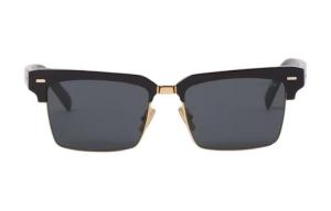 Квадратные солнцезащитные очки унисекс черные MIU MIU