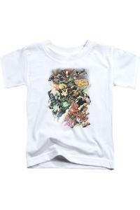 Футболка с коротким рукавом для малышей Justice League of America Brightest Day #0 Gildan, белый