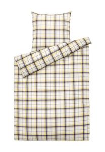 Серое и охристое постельное бельё Biber Galeria Home