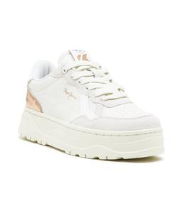 Кожаные кроссовки в корейском стиле Pepe Jeans London, серый