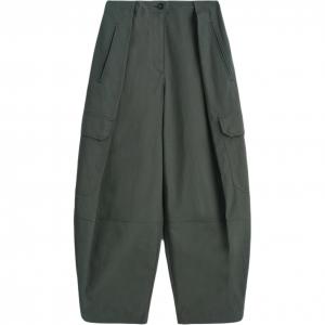 COS Женские карго-брюки серо-зеленые