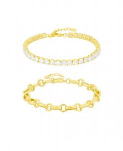 Браслеты с кубическим цирконием And Now This, Gold