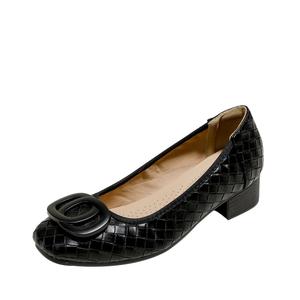 Повседневные однобортные туфли женские JIUXINGDAO, Black