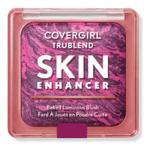 Запеченные румяна TruBlend Skin Enhancer Baked Luminous Blush CoverGirl, Berry Punch (berry fuchsia)