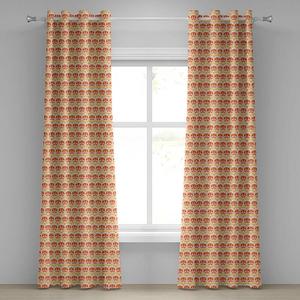 Штора Abakuhaus Jugendstil 2er-Set, полиэстер - желтый/оранжевый - высота: 245 см
