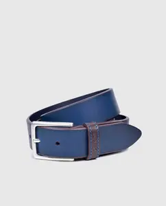 Мужской кожаный ремень Olimpo, синий