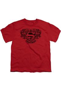 Футболка с коротким рукавом Superman Dragon для детей Gildan, красный