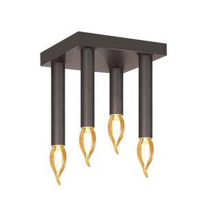 Потолочный светильник Nettlife, 15x15x15 см, черный