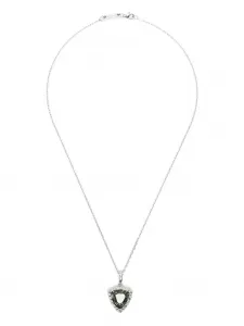 Колье с турмалином формы триллион Darkai, серебристый