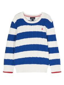Ralph Lauren джемпер в полоску с логотипом Polo Pony, синий