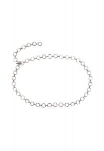 Ремень-цепочка Keola Сделано в Италии Collezione alessandro, серебряный