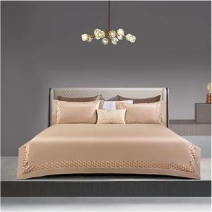 Generic Комплект постельного белья с вышивкой из египетского хлопка