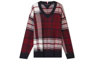 Tommy Hilfiger Джемпер Men's Navy Blue с красными и белыми полосками