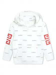 Худи с логотипом 4G Givenchy Kids, белый