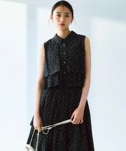 Многоярусная блузка Gathered Light Design Suite L, цвет Monotone Dot Series 5 [505]