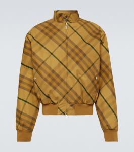 Куртка-бомбер из хлопкового твила в клетку Burberry Check Burberry, Cedar Ip Check