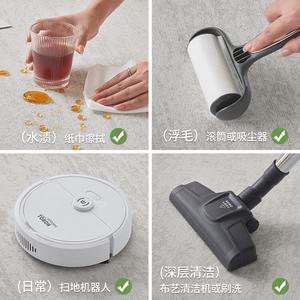 Budis Ковер 100х200 см для гостиной, спальни, кабинета, водостойкий, нескользящий, кремовый, моющийся