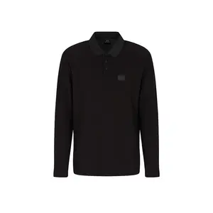 Поло с длинным рукавом Armani Exchange XM001394_AF16262, черный
