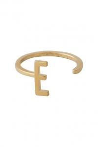 Позолоченное серебряное кольцо Design Letters