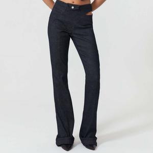 Женские джинсы Davidson с широкими штанинами - уникальный стиль с вырезами Jendue, Deep blue