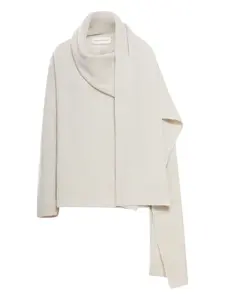 Джемпер с шарфом Niccolò Pasqualetti, серый