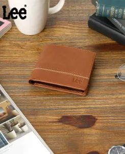 Мужской кожаный складной кошелек Lee
