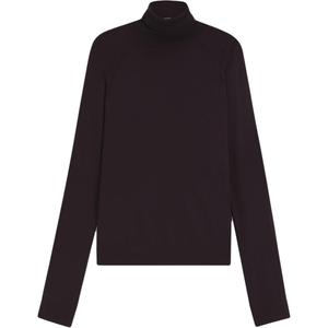 Свитер с воротником-хомутом HUGO BOSS, темно-фиолетовый