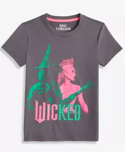 Детская футболка Wicked Graphic для девочек 5-20 Epic Threads, черный