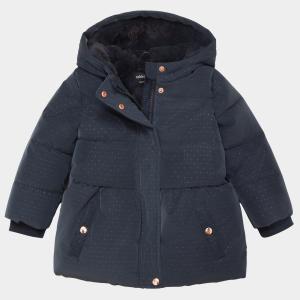 Детское зимнее пальто Rokka&Rolla Starlight для девочек, мини-куртка с меховой подкладкой, midnight sky
