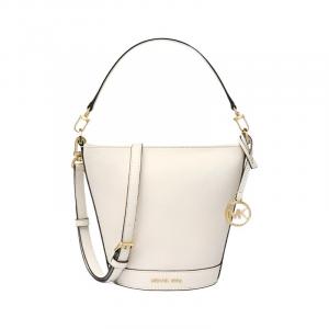 MICHAEL KORS Кожаная сумка через плечо маленькая женская светло-кремовая