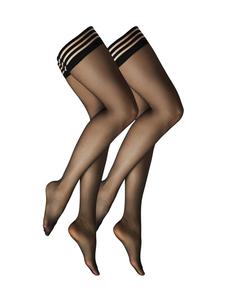 Колготки camano Halterlose Strümpfe 2er Pack fine everyday 20 Denier, черный