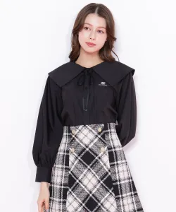 Блузка с большим воротником и короткой длиной Jill By Jill Stuart, цвет Black