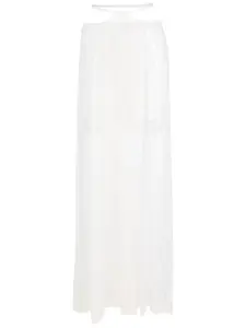 Кружевная юбка макси Amir Slama, белый