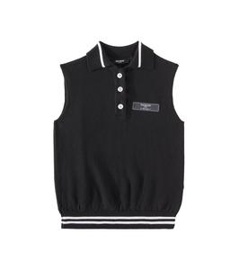 Шерстяной жилет Balmain Kids, Black/Ivory