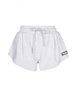 Хлопковые шорты с эластичным поясом Msgm, серый