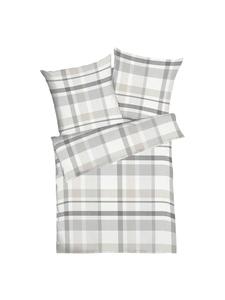 Постельное белье Madras в серебре Traumschlaf, 135 x 200 + 80 x 80 см