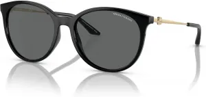 Женские солнцезащитные очки Armani Exchange Ax4140 «Кошачий глаз», Shiny Black