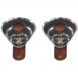 Наконечники для карниза Liedeco «Луна», (комплект, 2 шт.), для карнизов Ø 16 мм, цвет rostbraun