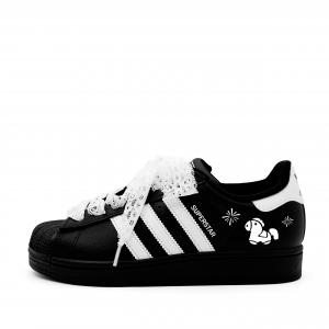 Superstar 2 Year Of The Horse, Firework Pony Leather Abrasion Resistant Low top Adidas Originals, черный
