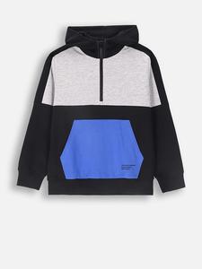 Coccodrillo Худи в черно-серо-синем цвете