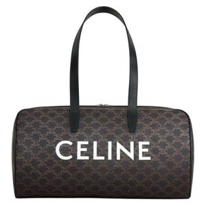 CELINE Сумка из холста с отделкой из телячьей кожи