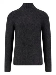 Вязаный свитер в рубчик Alpha Industries, серый